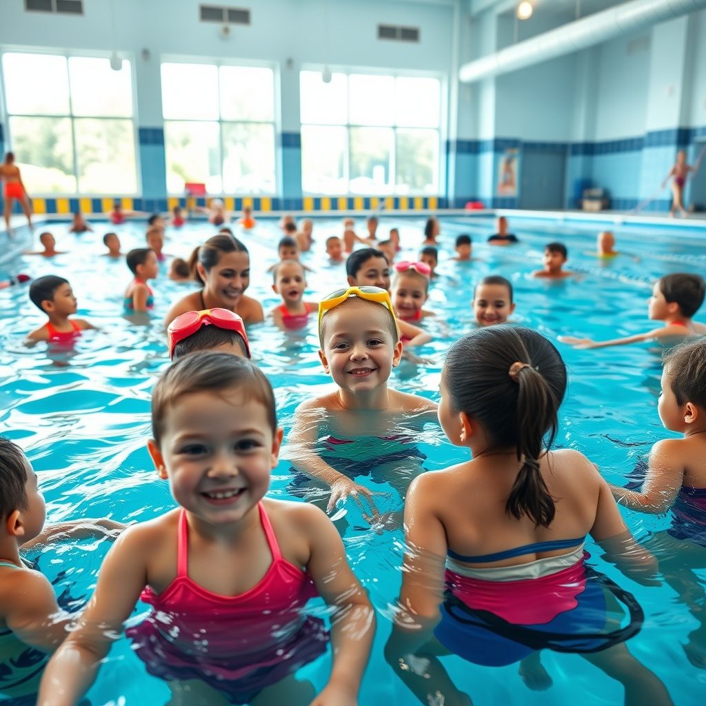 Swim School lessons in action